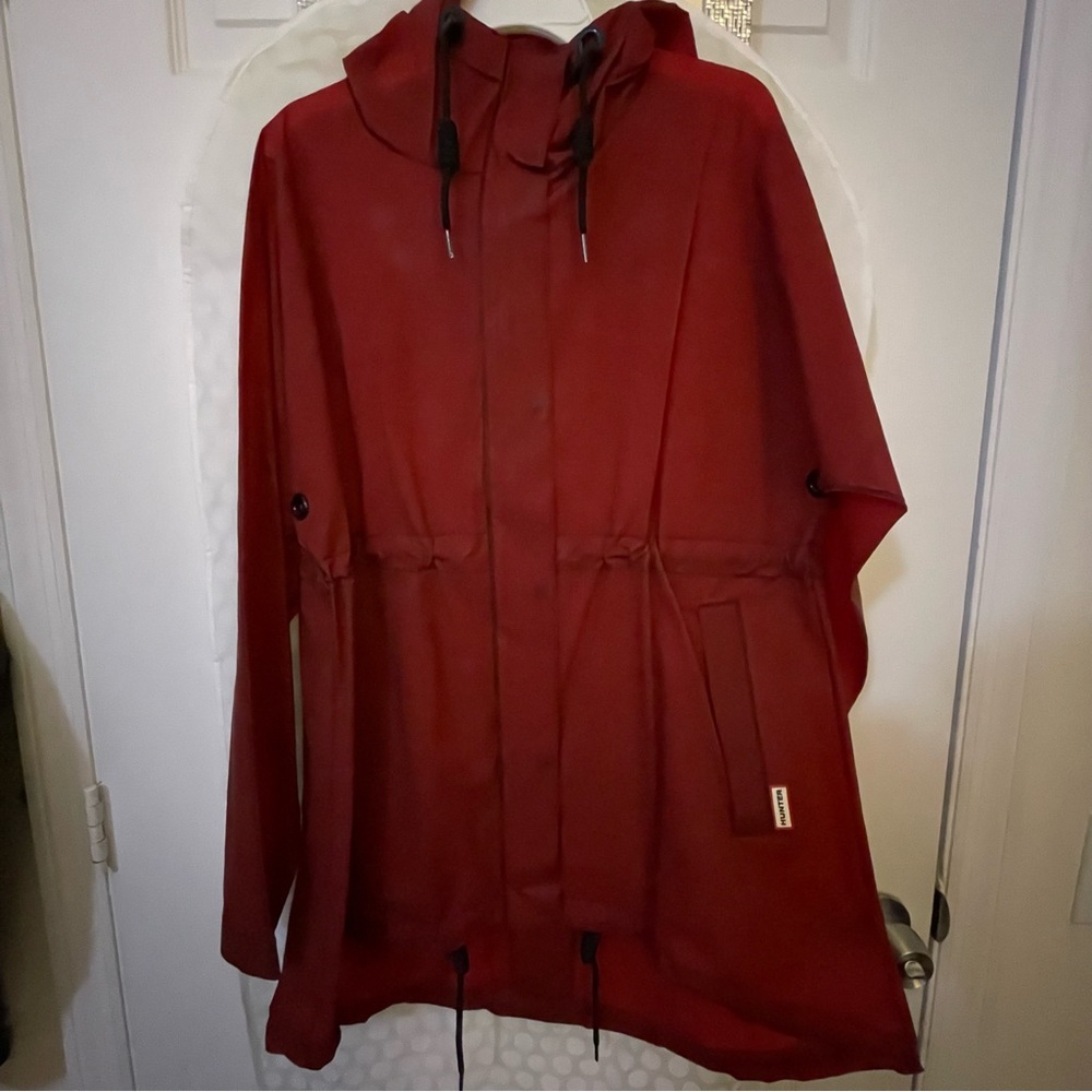 Hunter Red Rain Coat Jacket